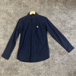 Carhartt Men's Navy rugged Shirt